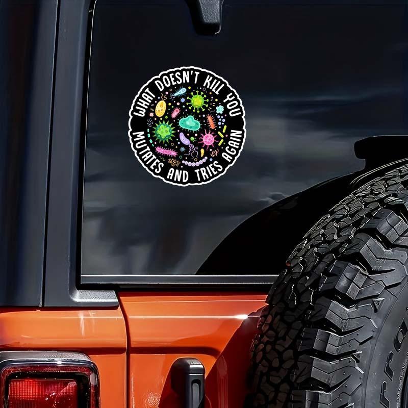 Funny Microbiologist Vinyl Stickers, Durable Lab Themed Decals for Laptop Water Bottle Car Window Lab Enthusiasts Decor