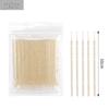 Crystal Rod Micro Brushes for Eyelash Extensions and Tattooing - Cotton Swab Applicators for Remover and Cleaning.