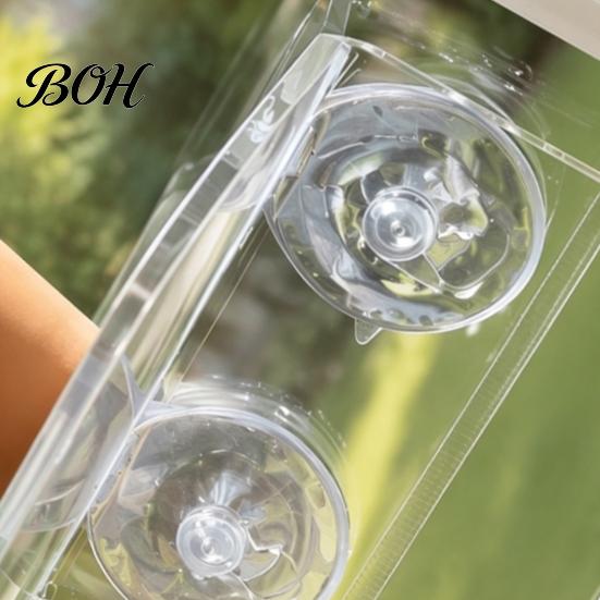 Floating Potted Plant Stands Window Suction Cup Storage Rack, Clear Acrylic Shelf with Microgreen Growing Trays Strong Adsorption, Stand for