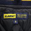 XLARGE wool blend Stajan S Navy blue Sheepskin Leather Sleeves Men's Used