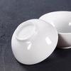 4,5-tums vit melamin skål för ris & soppa