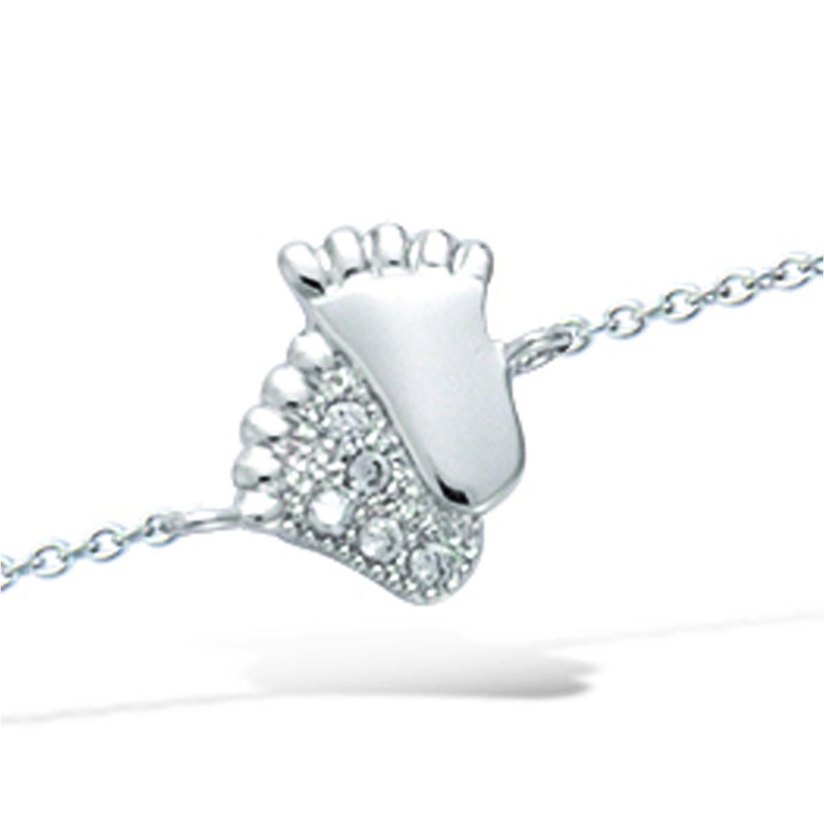 

Les Trésors De Lily [R7123] - Серебряный браслет Ноги серебристо-белый (родий) - 10x10мм