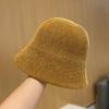 Bucket hat bucket hat big head circumference autumn and winter hat women's new basin hat