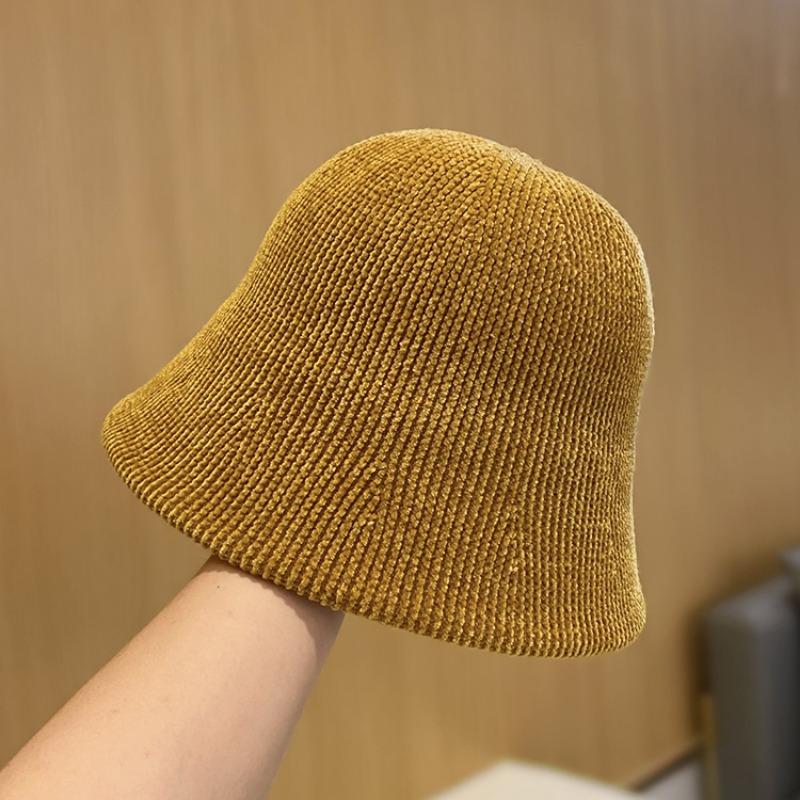 Bucket hat bucket hat big head circumference autumn and winter hat women's new basin hat