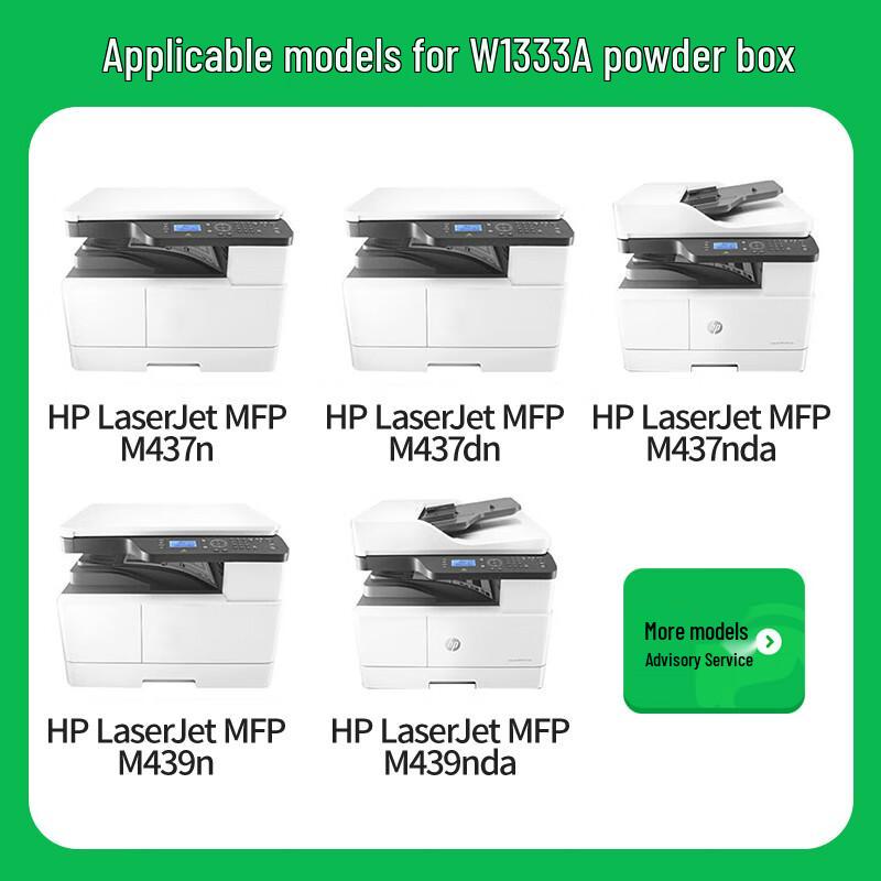 Generic W1333A/W1333X Black Toner Cartridges & Refills for HP LaserJet MFP
