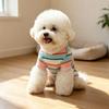 Elastic Colorful Striped Dog Jumpsuits Cotton Puppy Rompers Dog Four Legged Clothes  Cats Dogs