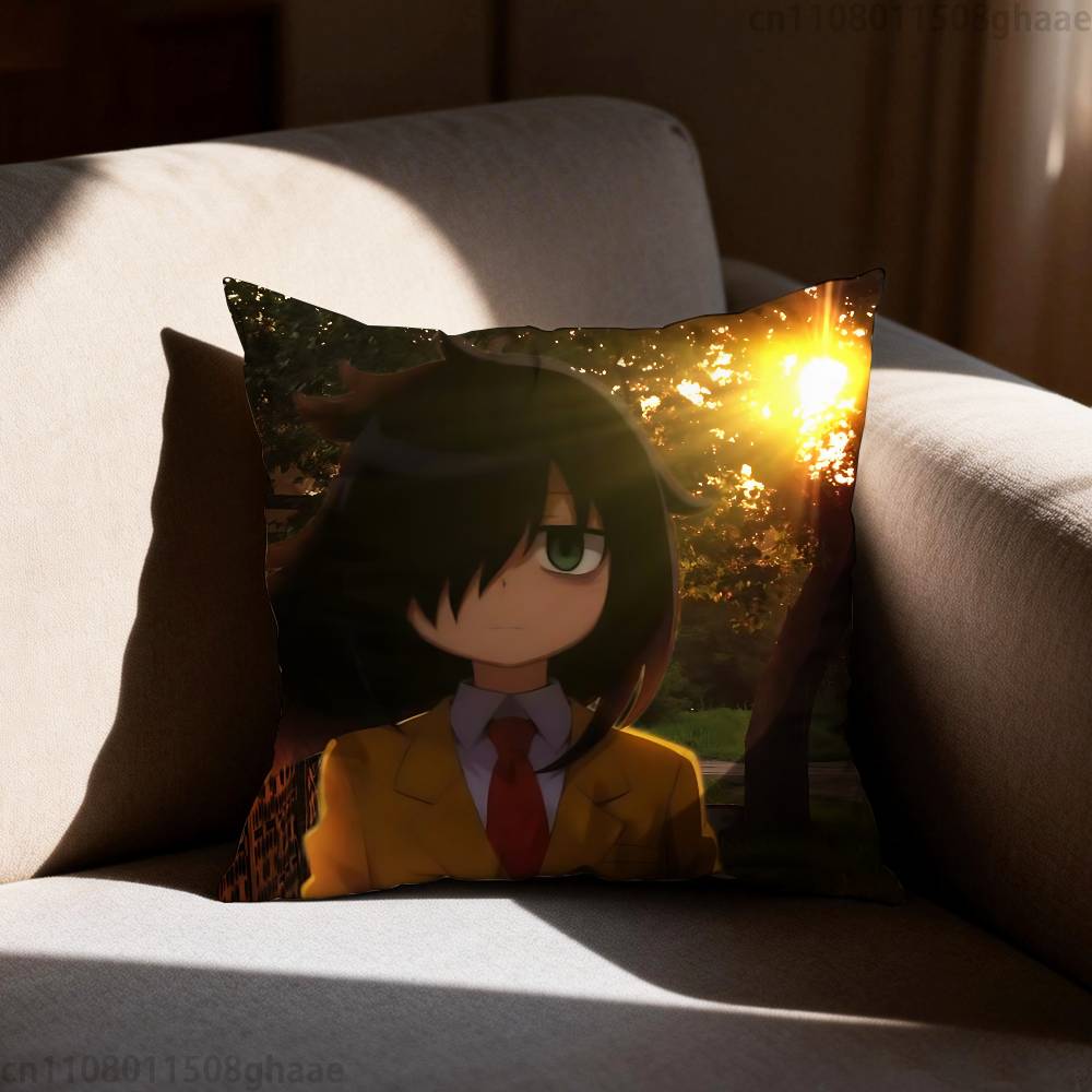 C-Character Tomoko Kuroki Pillowcase Casual Style Decoration, Suitable for Home Decoration (excluding Pillow Core)