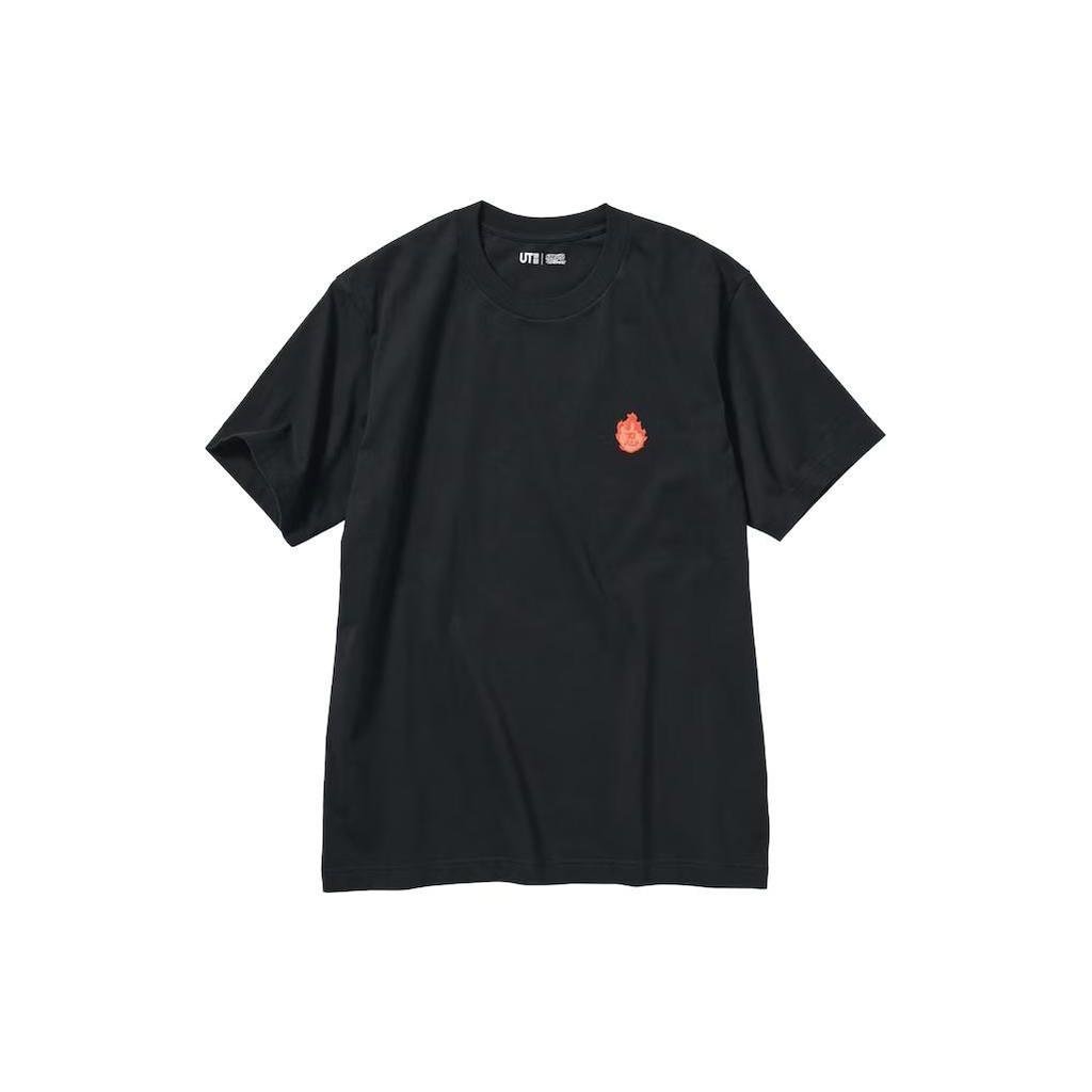 UNIQLO X Naruto Collaboration FW23 Graphic Print Short Sleeve T-Shirt Unisex Tops Black 470976-09