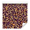 Intricate Floral Pattern Wallpaper, Burgundy and Orange, 50x1000
