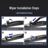 Toyota Highlander Frameless Wiper Blades 2022-2024 Models with 2024 Rubber Strips