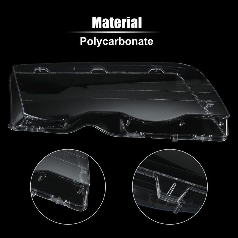 Car Headlight Cover Lampshade Shell Cover For BMW E46 3 Series 4 Door 1998-2001 HeadLamp Clear Lens Cover