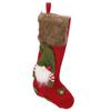 Christmas Stocking Faceless Doll Pattern Red Decorative Accessories for Wall Door Fireplace Decoration