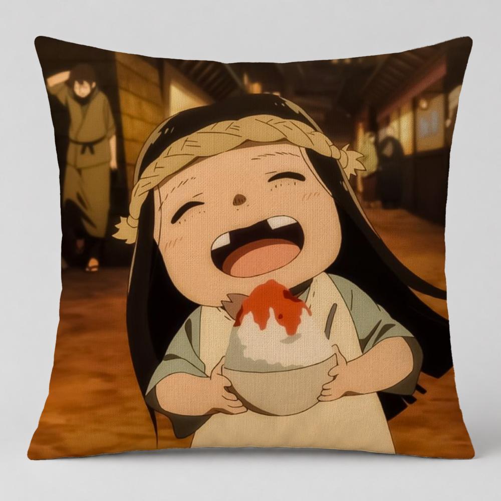 Anime To Your Eternity Cushion Cover Short Plush Cushion Cover Double Sided Print Washable Sofa Pillowcase Home Decor Gift
