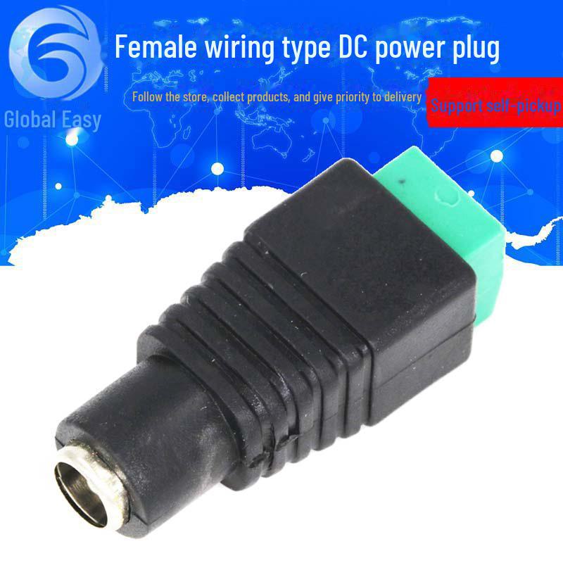 5.5x2.1mm DC Power Socket & Plug Set: Male and Female Connectors