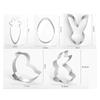 5/8/9pcs Stainlness Steel Cookie Cutter Mould Set Mini Easter Pastry Cookies Sandwich Biscuit Baking Molds Cake Decoration Tools