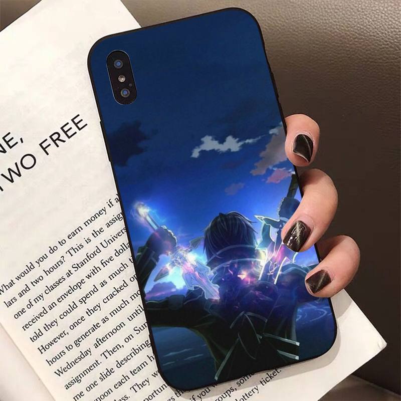 Anime Sword Art Online SAO Phone Case for iPhone 11 12 13 mini pro XS MAX 8 7 6 6S Plus X 5S SE 2020 XR case