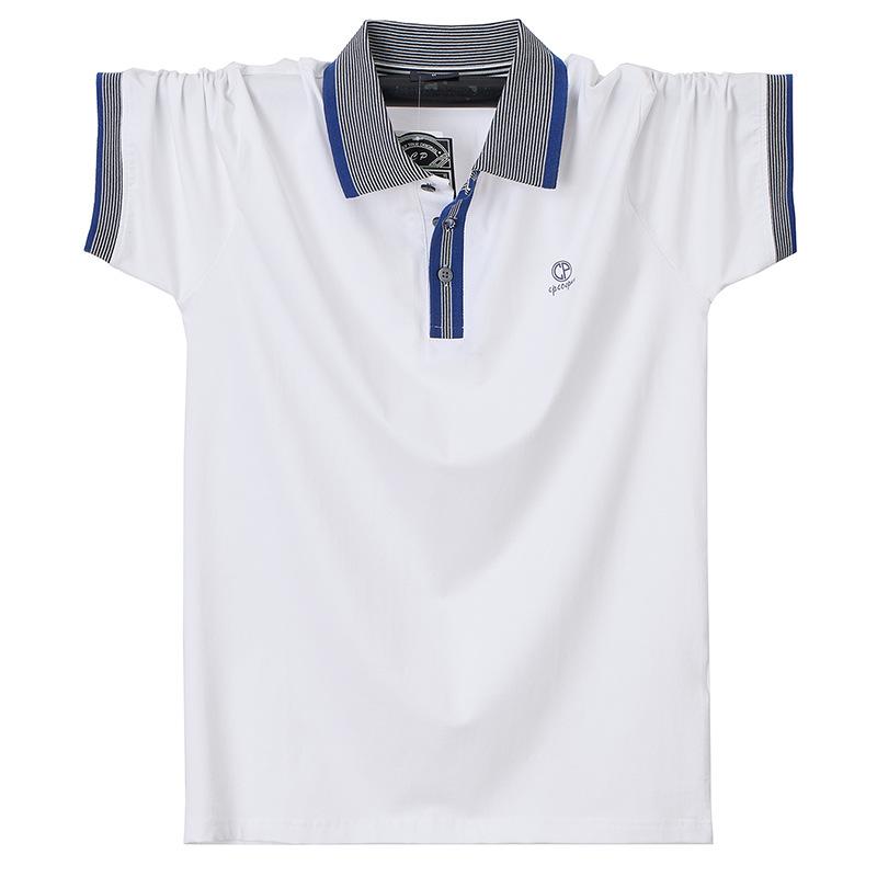 Business Casual Men's Short-sleeved POLO Fir Plus Size Lapel T-shirt Men's Summer Versatile Formal Tops T-shirt