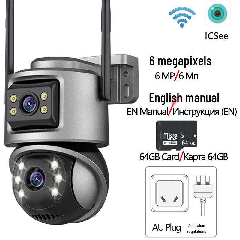 Dual Lens ICsee Wireless PTZ Surveillance Camera