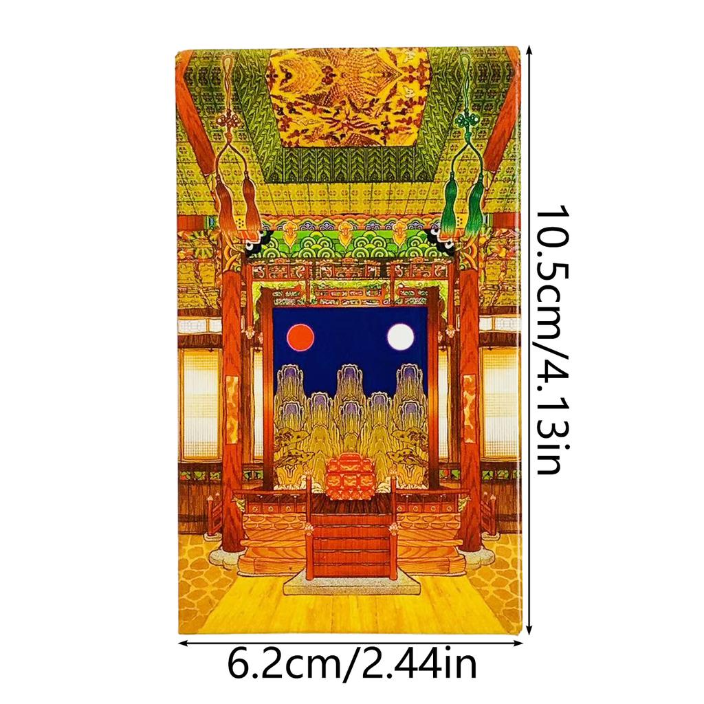 Retro Court Tarot Cards A 78PCS Chinese-style Tarot Deck Classic Design For Beginners & Pros, Ideal For Divination, Meditation