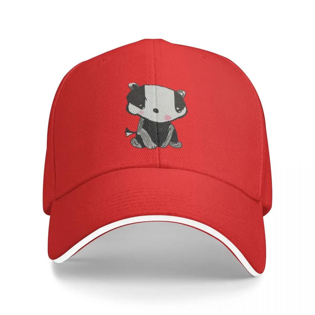 Badger - Cute Cartoon Kid DrawingCap Baseball Cap summer hat New In The Hat Designer Hat Boy Child Women's