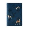 Pocket Organizer Ss26 Animal Pattern Print Double Fold Design Monogram Forest Coated Canvas Card Holder Men Wallets Blue M26979
