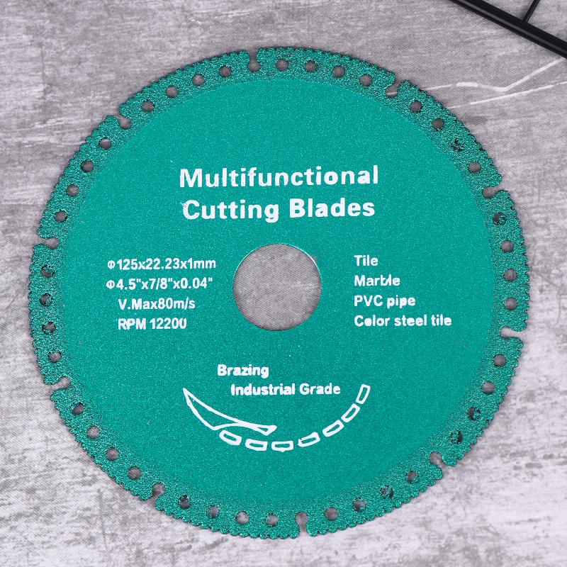 115mm / 125mm Hartlöt-Sägeblatt – 22,23mm Aufnahme Trennscheibe für Stahl, Gusseisen, Stahlbeton, Stein & Aluminium