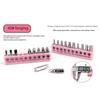 39-Piece Pink Ladies Tool Set with Full Set of Carbon Steel Tools In Colorful Blow Molded Box