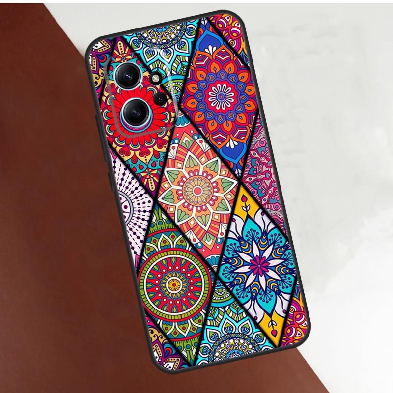 

Винтажный Ретро Чехол с Цветочным Узором в Клетку Для Xiaomi Redmi Note 13 10 11 12 14 15 Pro Plus Чехол Для Redmi 15C 15 12C 13C 14C 10C Redmi 10