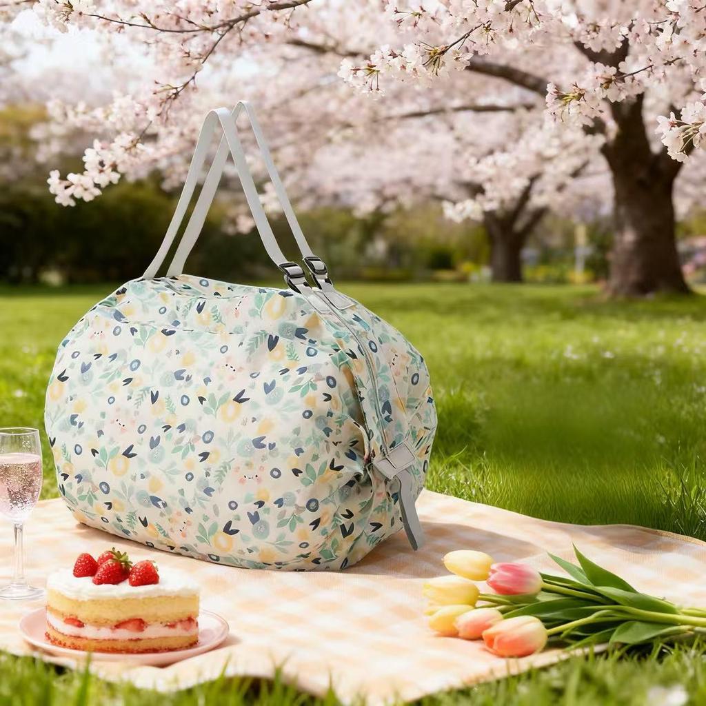 Foldable Japanese-Style Eco-Friendly Travel Shoulder Bag