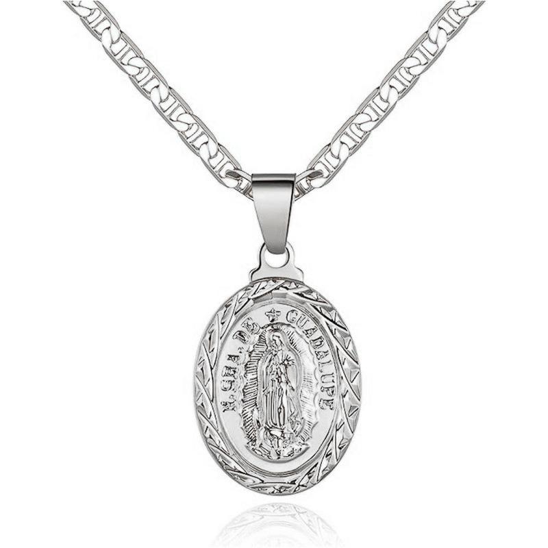 Men'S Items, Personalized Trend Day Chain, Oval Listing Pendant, Character Necklace.