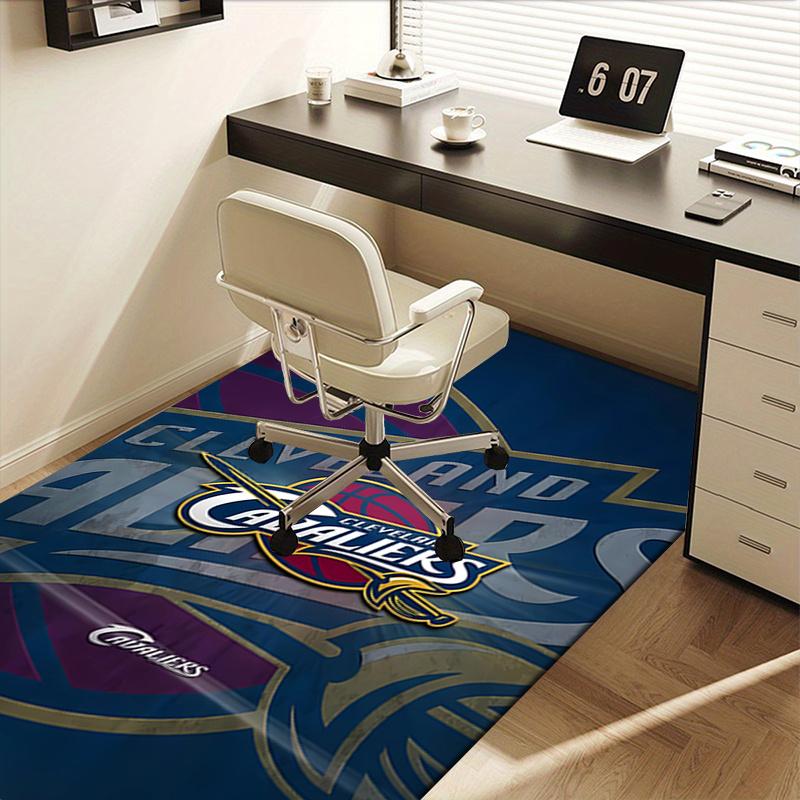 1pc Cleveland Cavaliers,Basketball Team Office Carpet Soft Polyester Entrance Carpet Washable Non sl