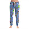 Women's Christmas Print Cuffed Jogger Pants with Pockets Casual Pants