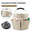 Foldable Handheld Picnic & Shopping Basket for Outdoor, Beach, and Bath Storage