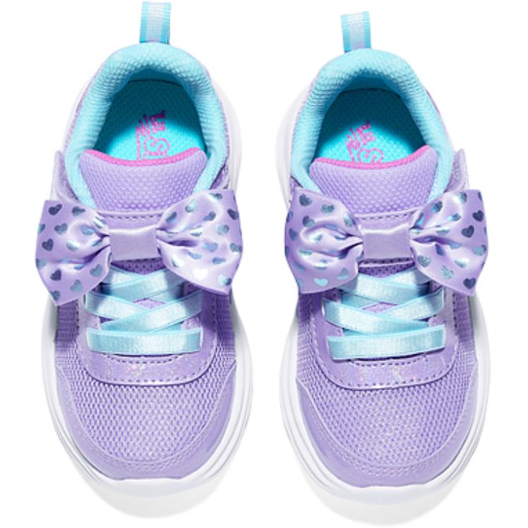 Skechers Girls Comfortable Fashion Non-Slip Durable Low-Top Walking Shoes Baby sneaker Lavender Light-Green 303199N-LVAQ