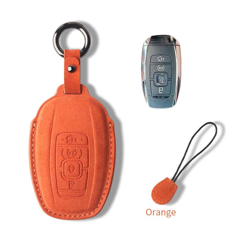 Interior Mouldings For Ford Raptor F150 Edge Fusion Mustang Explorer F150 F250 F350 Mondeo Suede Car Key Case Cover Protector Sh
