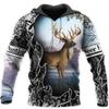 Fashion Deer Hunting Camo Hoodie Cool Slim Jacket Costume Coat 3d Sweatshirts Animal Men Women Casual Christmas Hoodie Tops