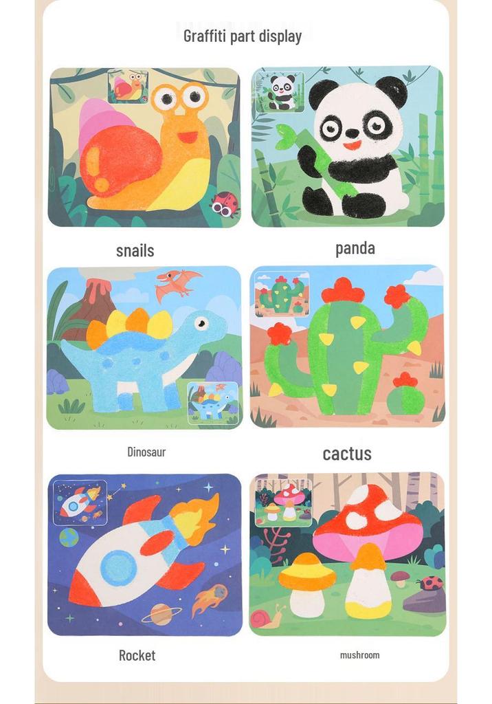 Children's Large-Size Creative Sand Painting and Graffiti Toy