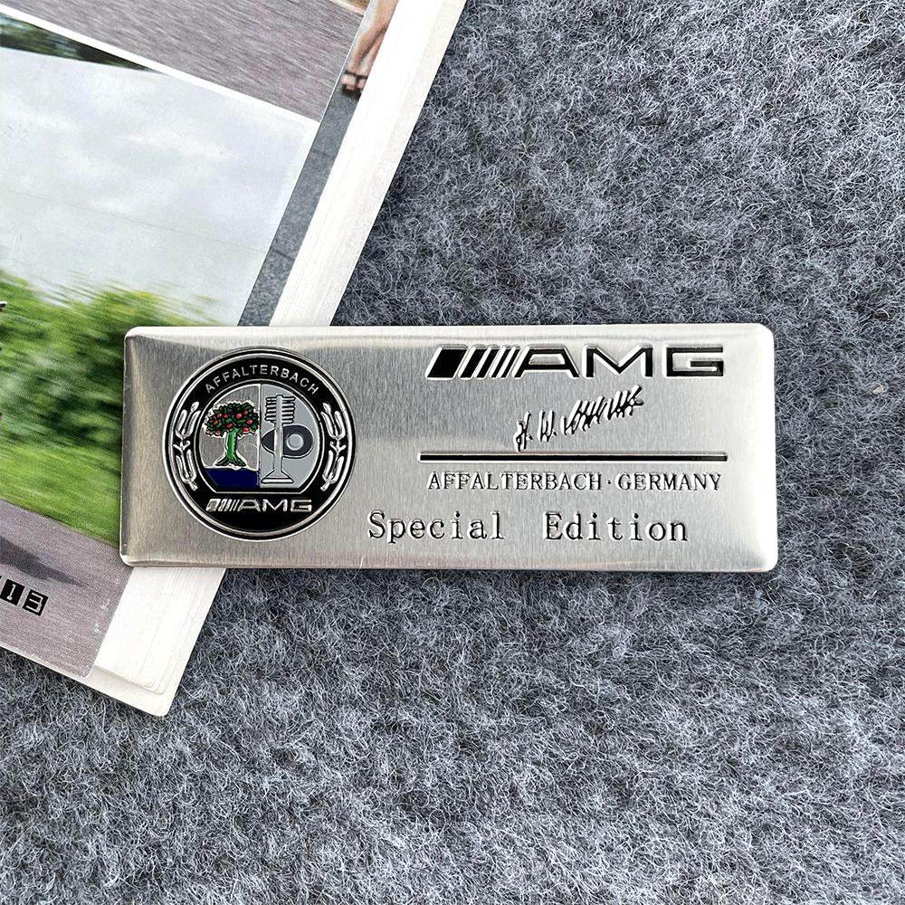 GLC GLB 3D Aluminum Mercedes Benz Badge Car Styling Stickers Decal Accessories For AMG W177 W176 X166 X167 C257 C218 X253 C118