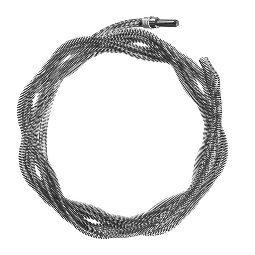 Heavy Duty Drain Cleaner Spring Snake Tool For Sink Toilet Shower Bathtub Drainage Unclogging Compatible With Hand Drill