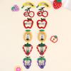 12Pcs Side Strawberry Hairpin Children Daily Styling Boutique Headwear Hot Cute Girls Hair Accessories Fruit BB Hair Clips