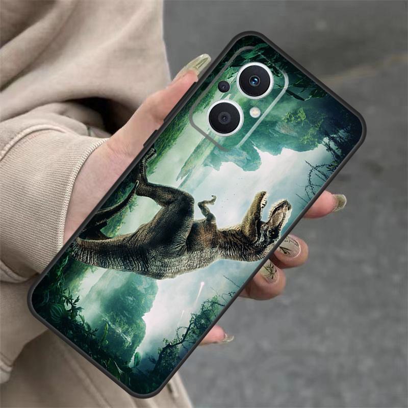 Dinosaur Case For OPPO Reno 8T 13F 14F 12F 11F 10 12 13 14 Pro 7 8 Lite OPPO Find X8 X6 X9 Pro Cover