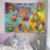 Cute Cartoon Super Zings DIY Wall Tapestry Hanging Tarot Hippie Wall Rugs Dorm INS Home Decor
