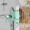 Impact Absorbing Pad Silicone Door Latch Silencer, 5-Position Adjustable Lock Buffer Cover, Cartoon Flexible Guard Crab Soft Slam Stopper for Bedroom