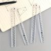 Shatterproof Transparent Folding Ruler | Perfect Measuring Tool for School, Home & Office, Made of Durable Plastic