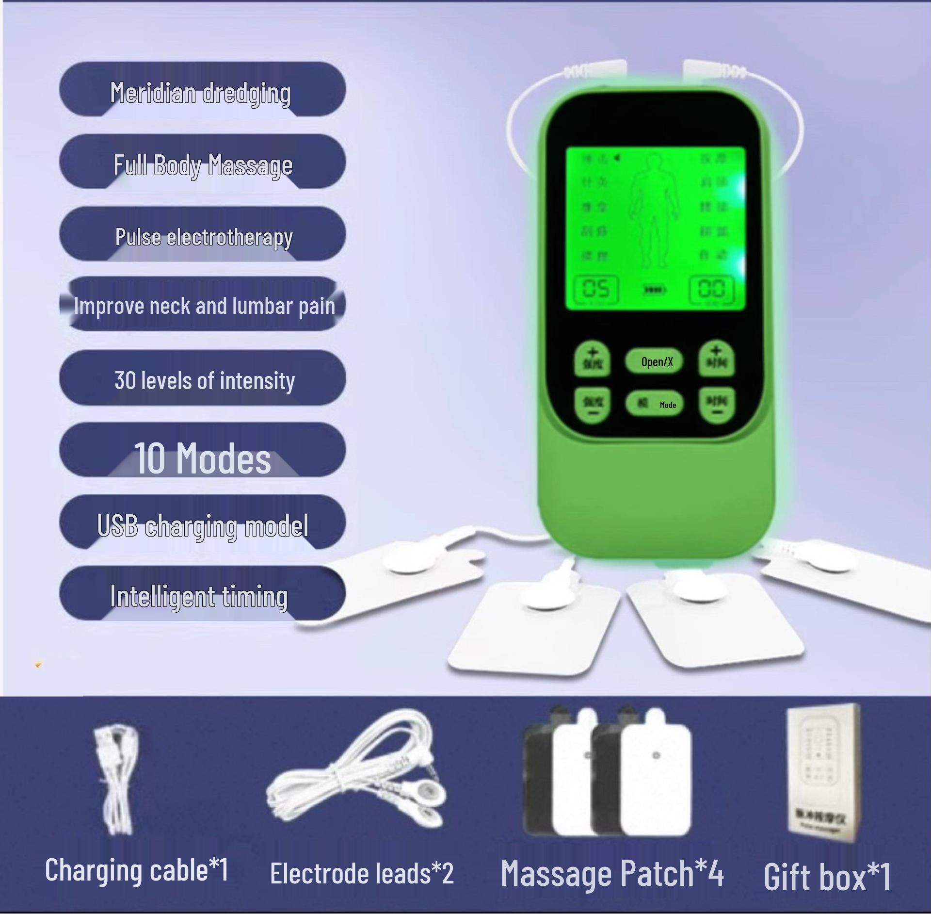 Multi-Functional Electrotherapy Massager for Shoulder, Neck, Spine & Leg Rehabilitation