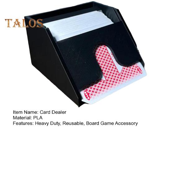 Distribuidor de cartas de pôquer portátil, tamanho padrão, suporte para sapatos, bandeja de descarte transparente, acessório para mesa de jogos de tabuleiro de cassino