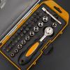MultiFunction Hand Tool Kit With Ratchet Wrenches Handle And Screwdriver Set For Repairs