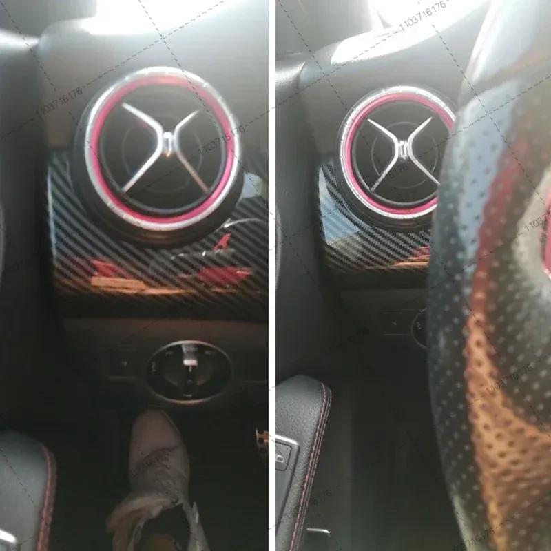 Car Carbon Fiber Dashboard Driver Side Decoraion Cover for Mercedes-Benz GLA CLA A-Class A200 A220 2015 2016 2017