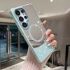 Stylish Flash Diamond Colored Mirror Magnetic Case for Samsung S25 S26 S23 S22 S24 Ultra Plus FE A55 A56 A35 A25 A15 A26 Cover