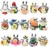Sunflower My Neighbor Totoro Resin Figurine With Floral Theme For Garden Creative Diy Scene Decoration
